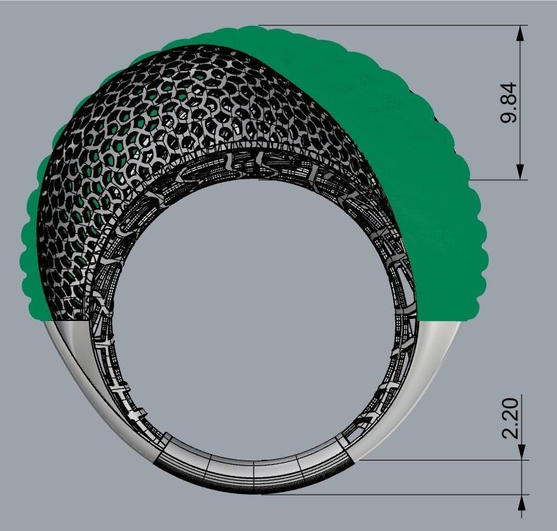 RING COLLECTION-A-R25 3D print model_3