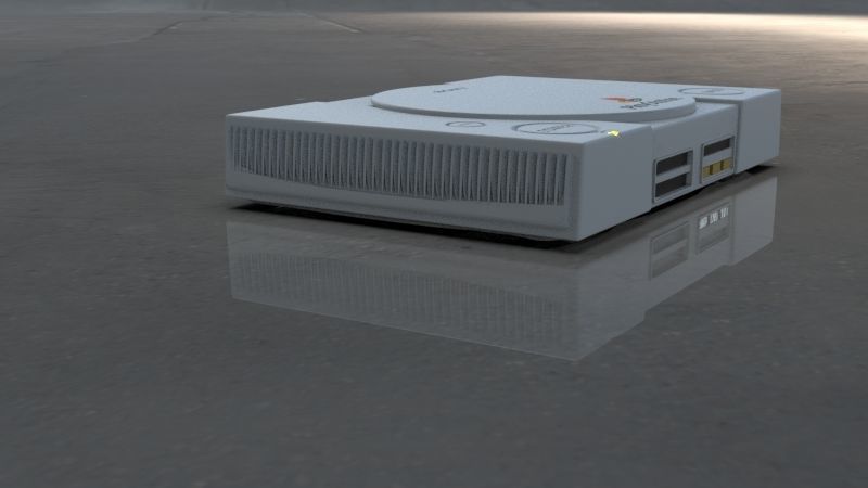 Play Station 1 3D model_1