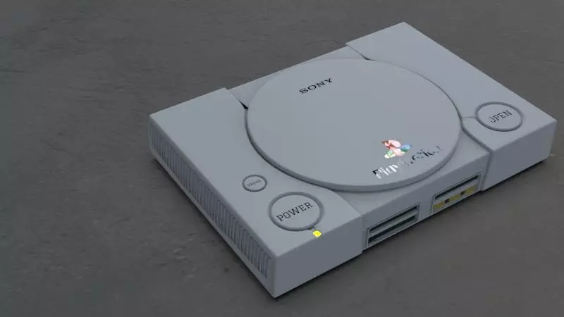 Play Station 1 3D model_0
