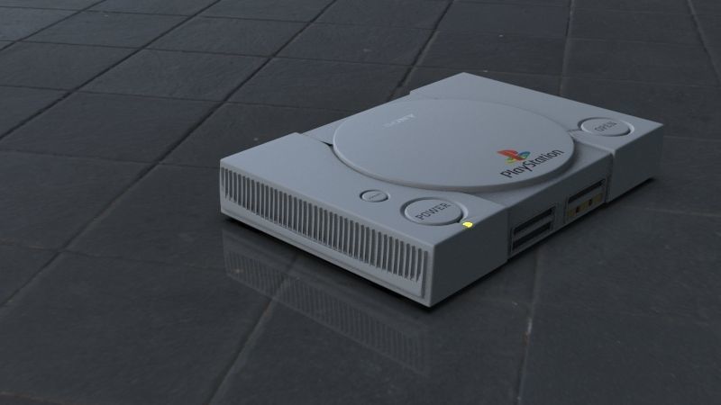 Play Station 1 3D model_3