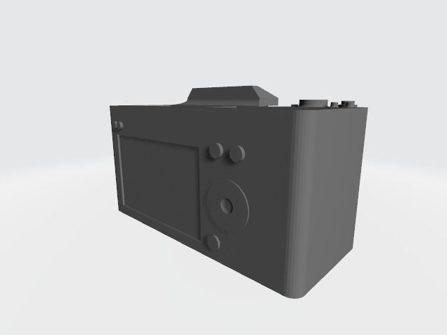 camera desk pen holder 3D print model_3