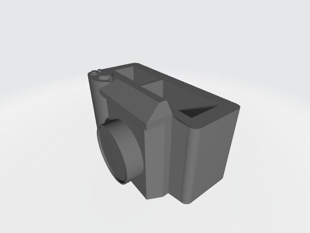 camera desk pen holder 3D print model_1