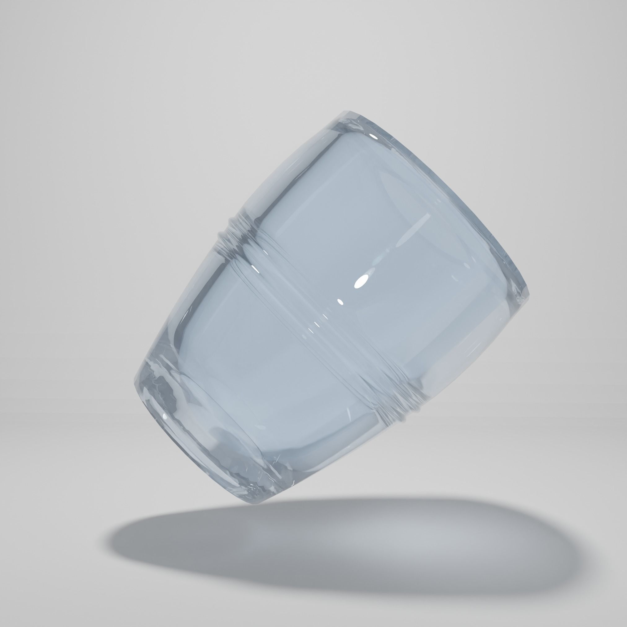 Glass tumbler 3D model_1
