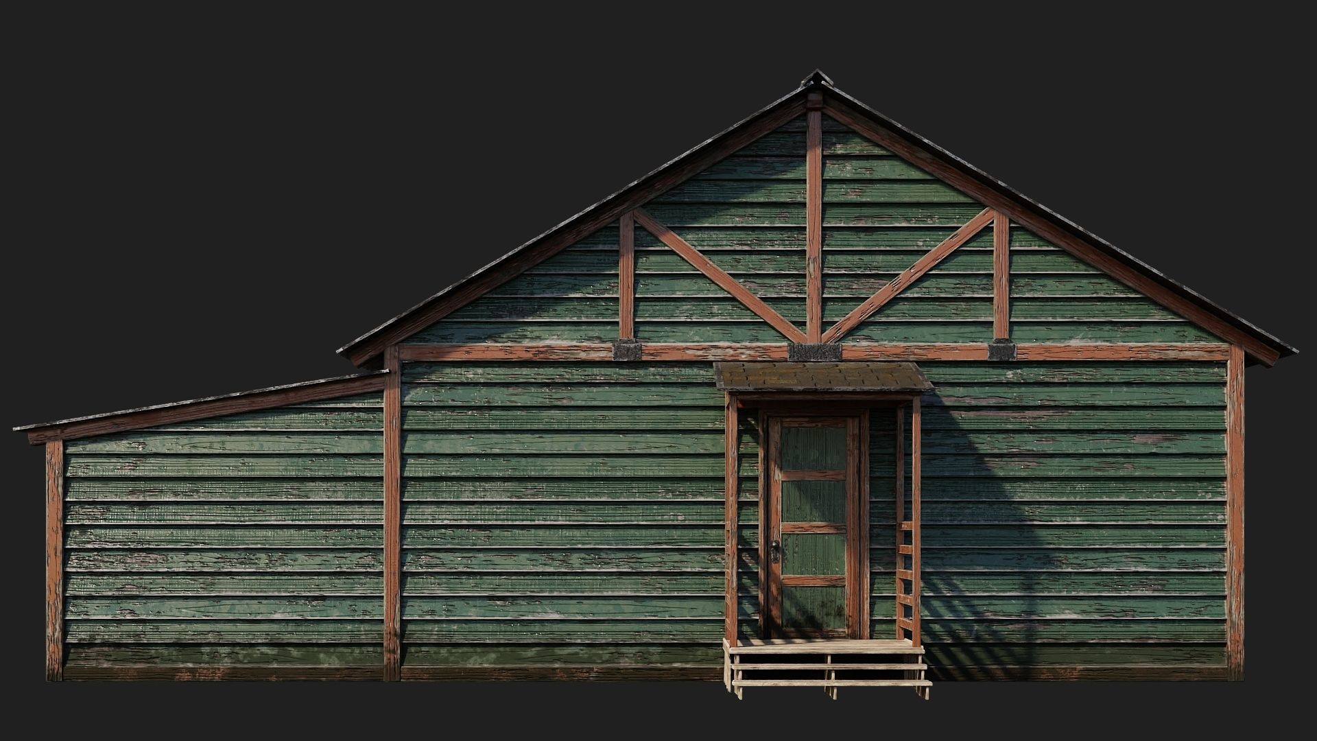 49-50-51-52 - Farm Buildings 4K PBR GameReady Low-poly 3D model_28
