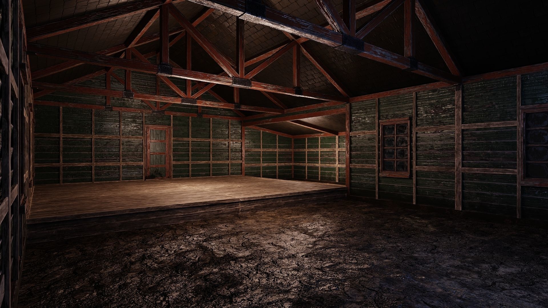 49-50-51-52 - Farm Buildings 4K PBR GameReady Low-poly 3D model_6