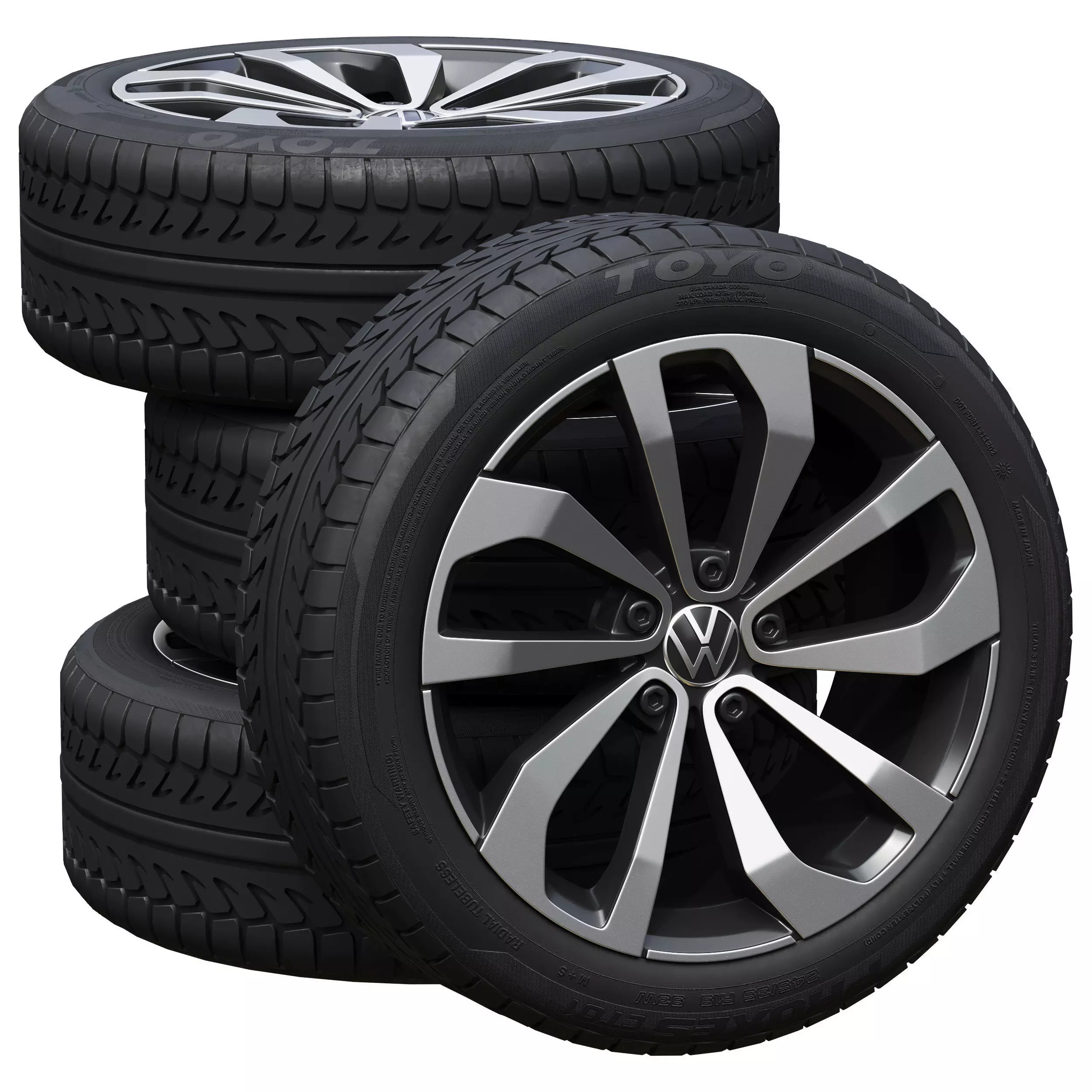 Volkswagen wheels 3D model