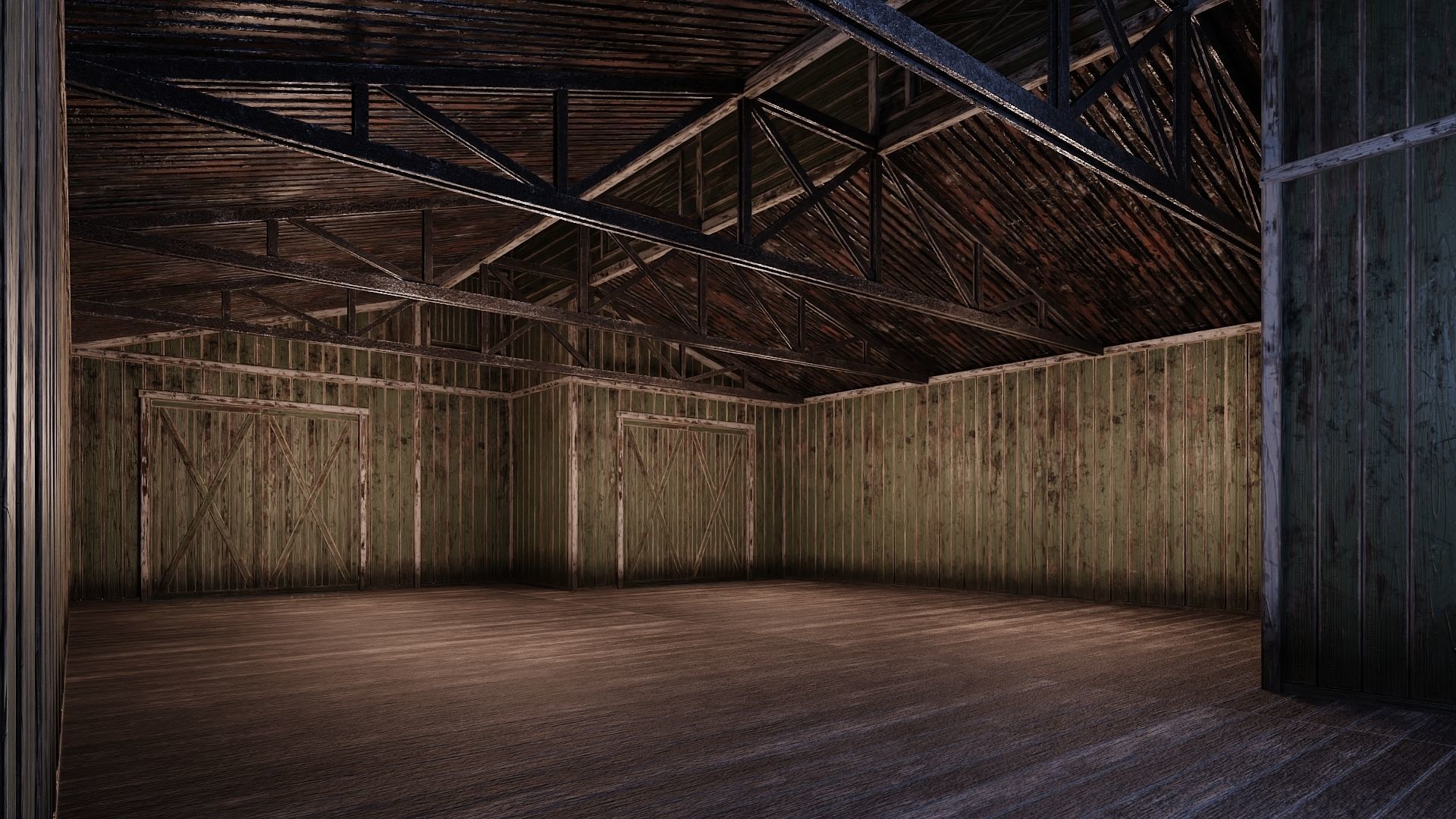 53-54-55-56 - Farm Buildings 4K PBR GameReady Low-poly 3D model_7