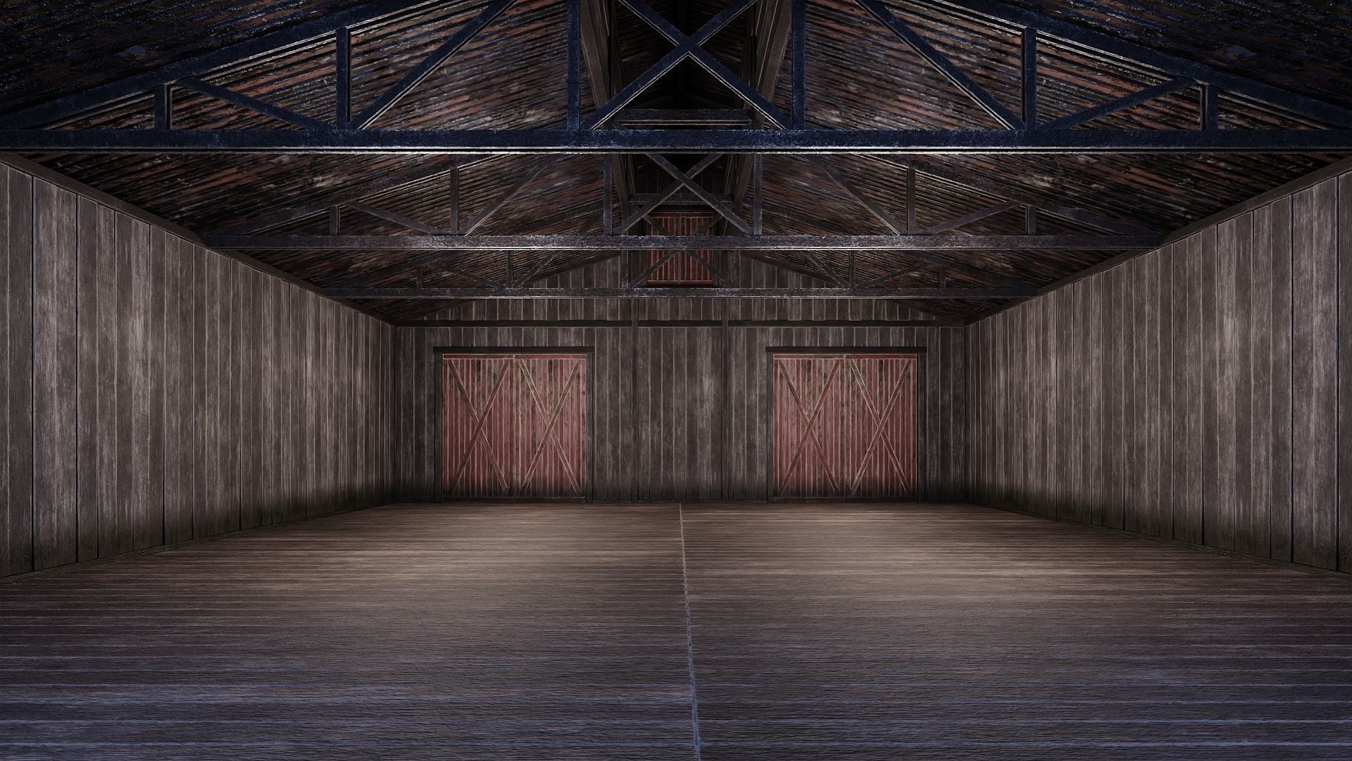 53-54-55-56 - Farm Buildings 4K PBR GameReady Low-poly 3D model_6