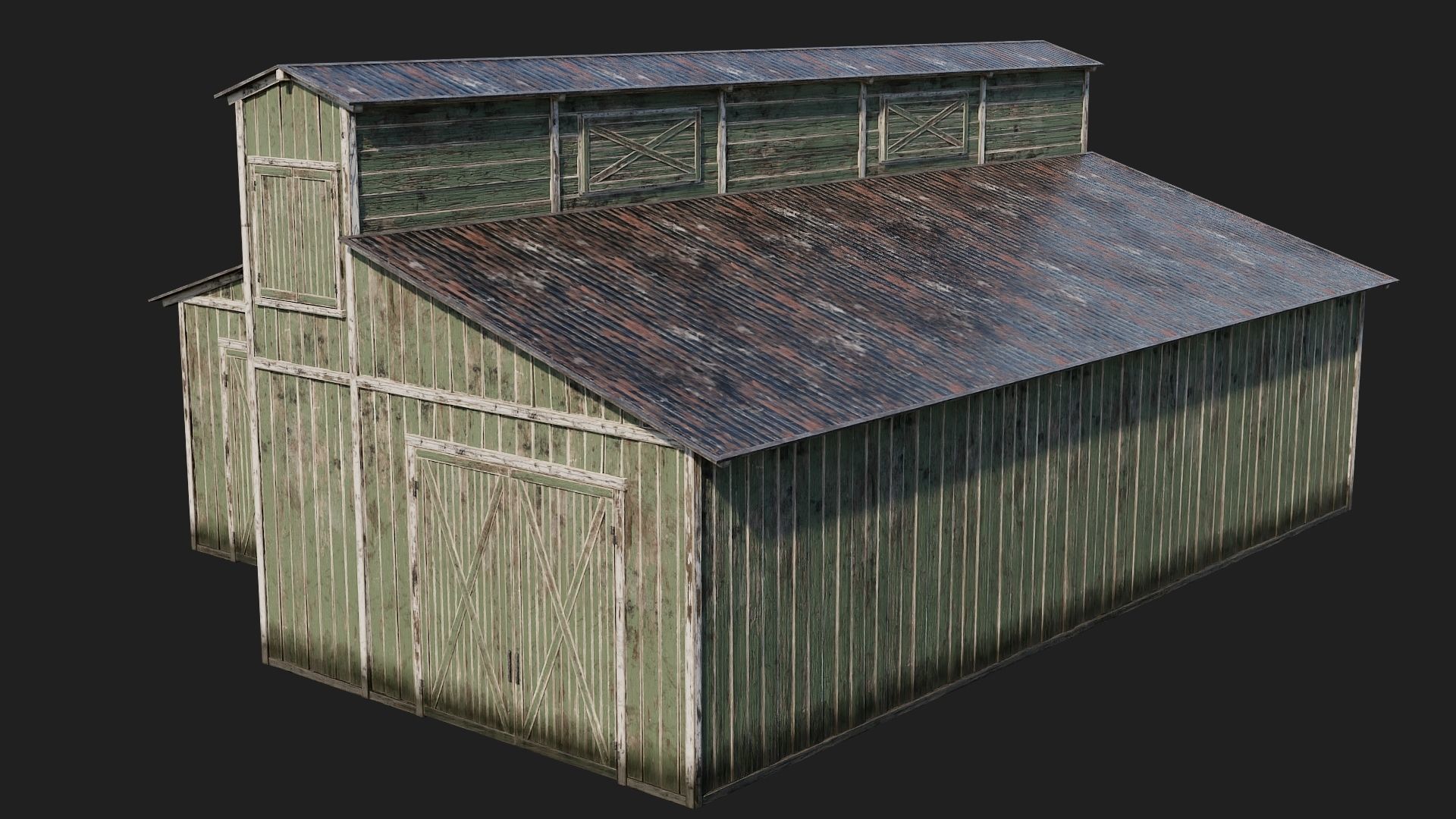 53-54-55-56 - Farm Buildings 4K PBR GameReady Low-poly 3D model_39