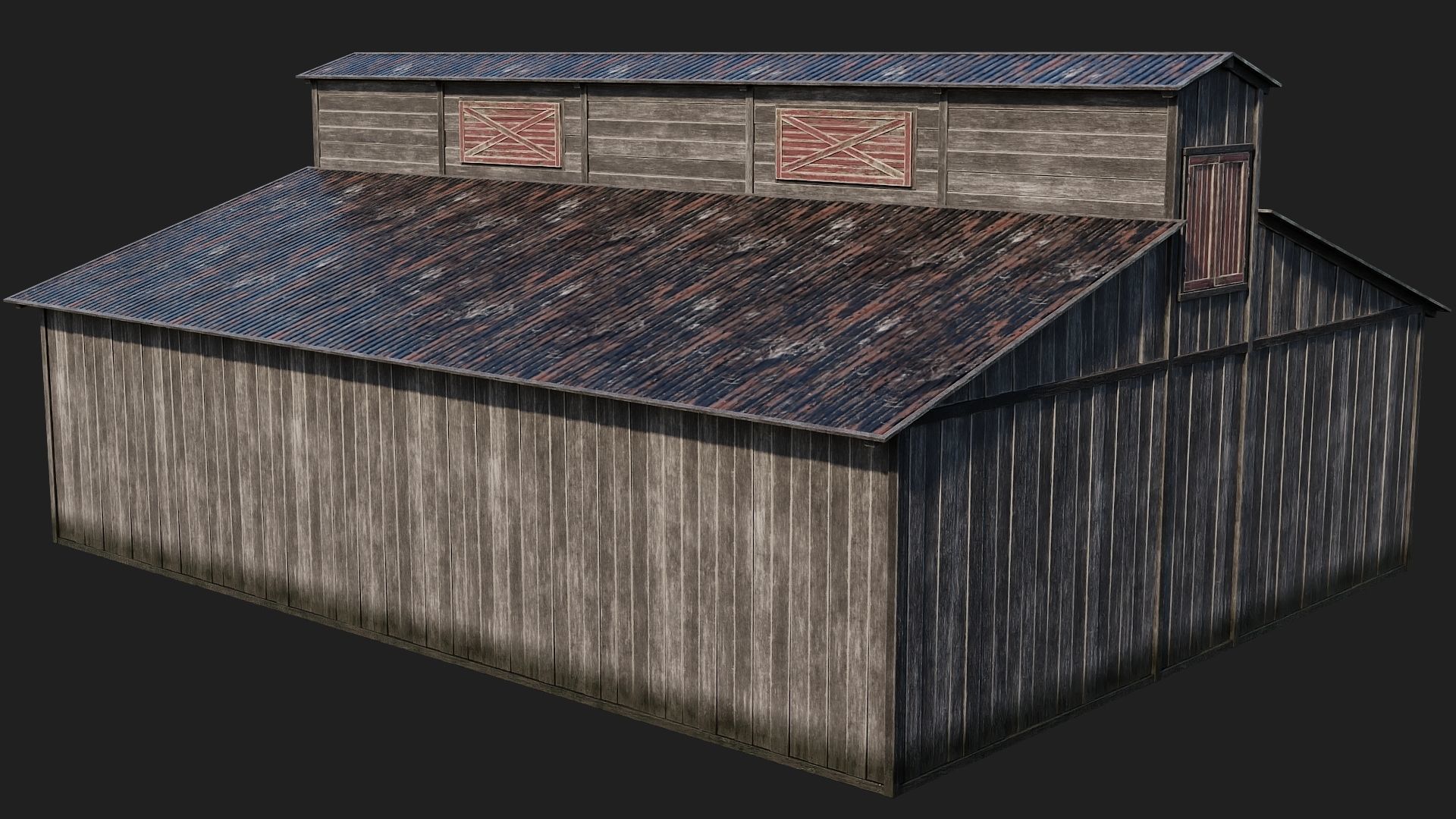 53-54-55-56 - Farm Buildings 4K PBR GameReady Low-poly 3D model_23