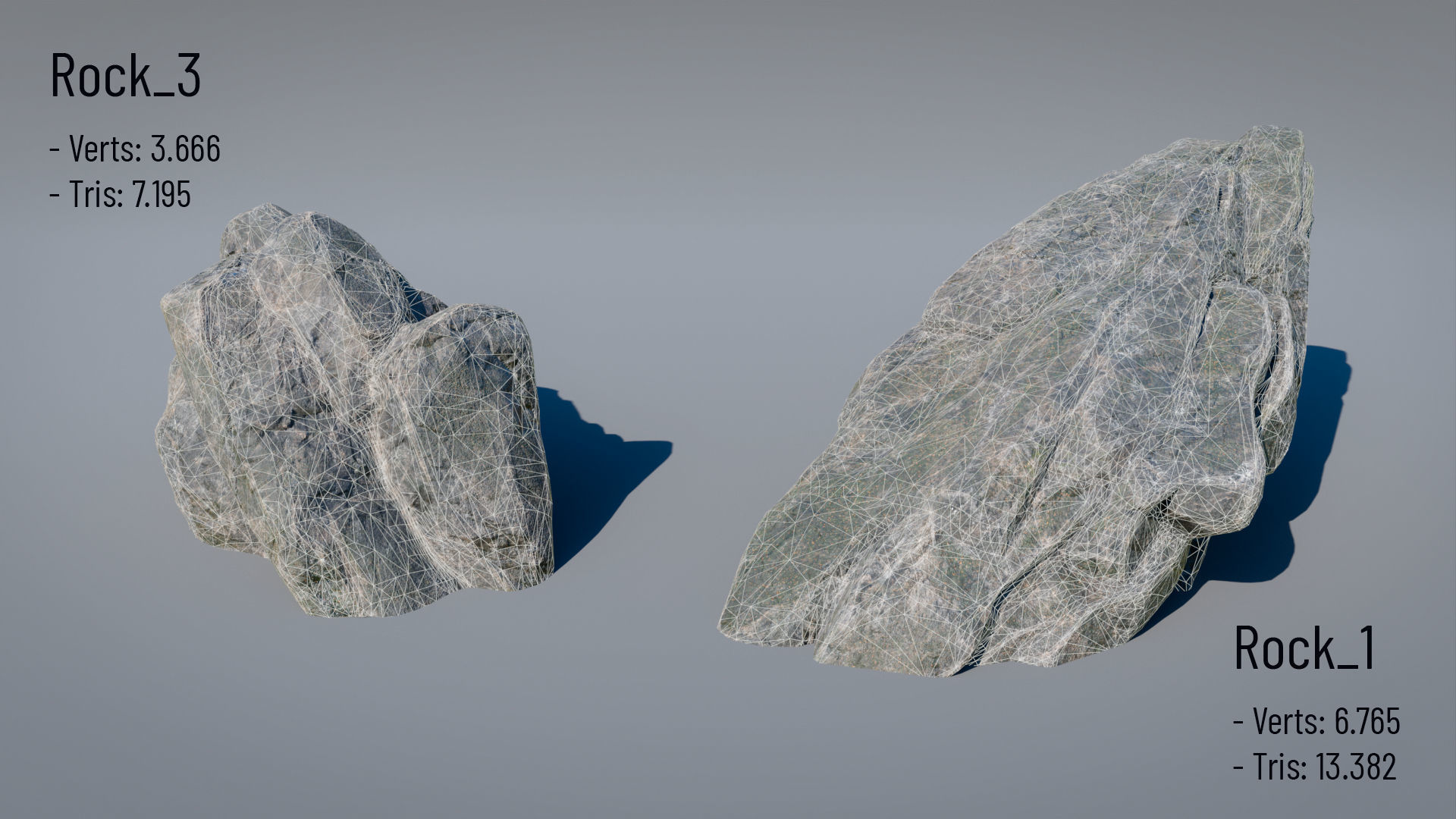 Nintendo Rocks Model 3D model Rocks - 3D models PBR Pack Low-polygonal 3D model VR AR VR ...