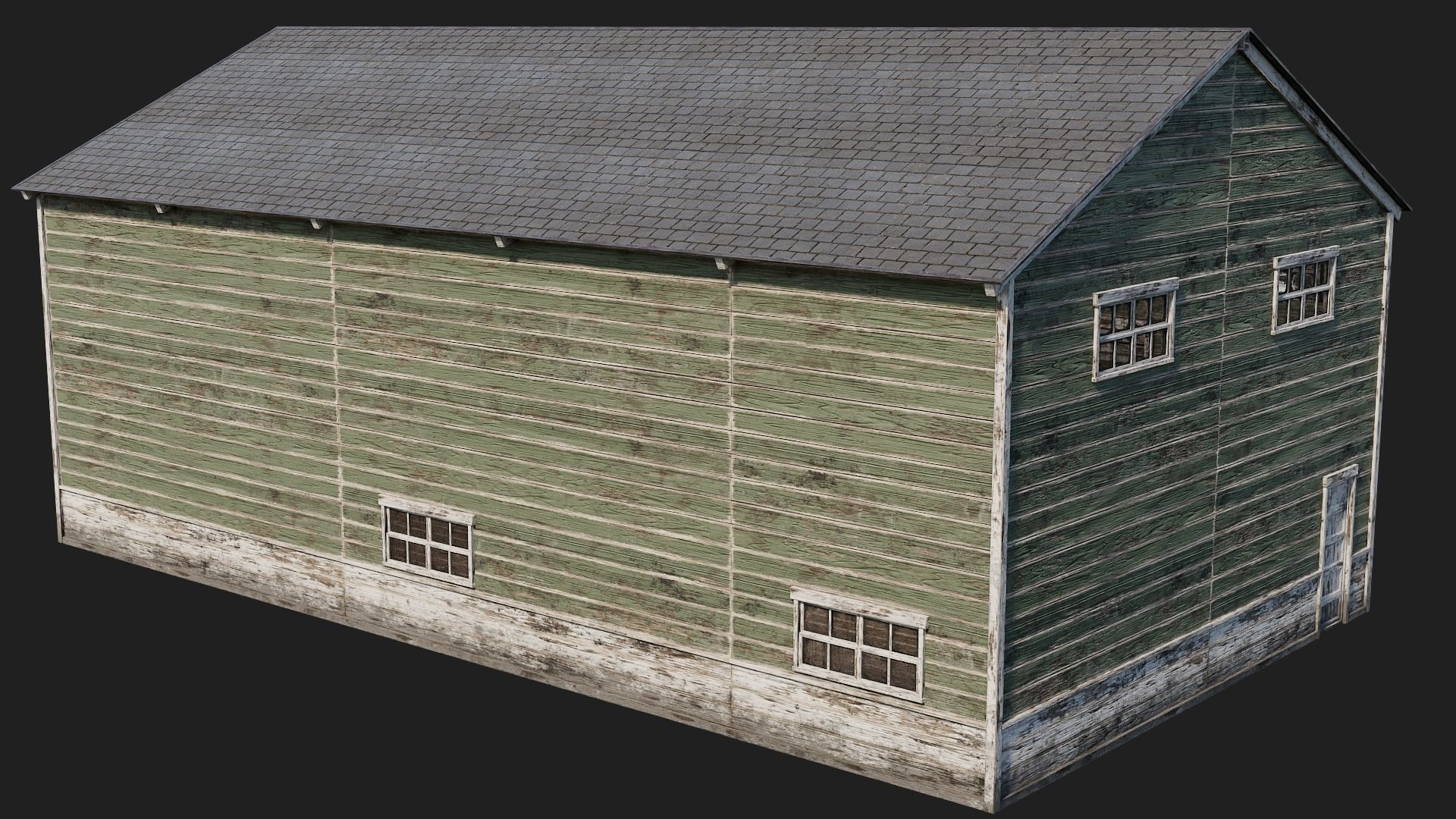 57-58-59-60 - Farm Buildings 4K PBR GameReady Low-poly 3D model_40