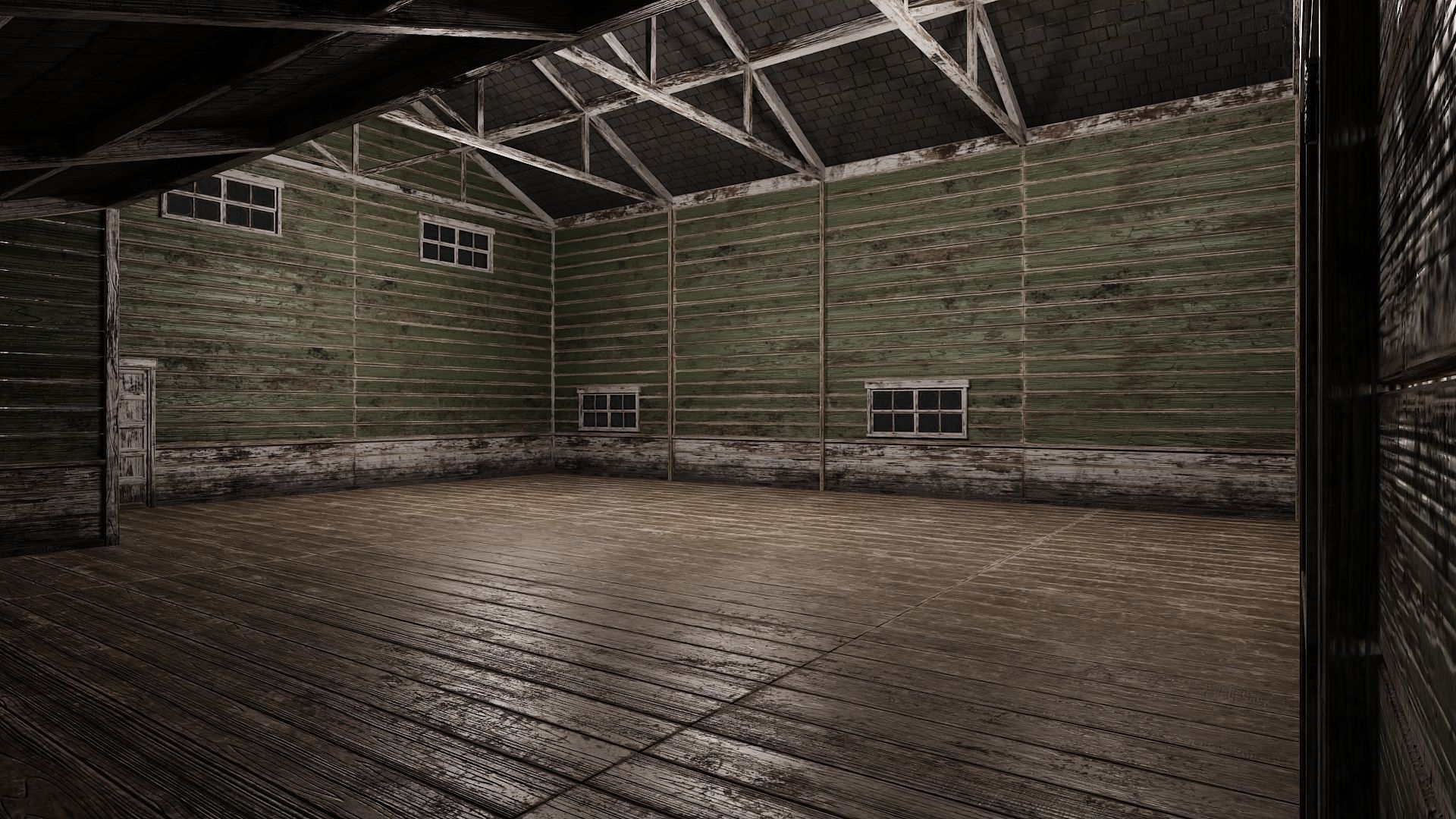 57-58-59-60 - Farm Buildings 4K PBR GameReady Low-poly 3D model_37