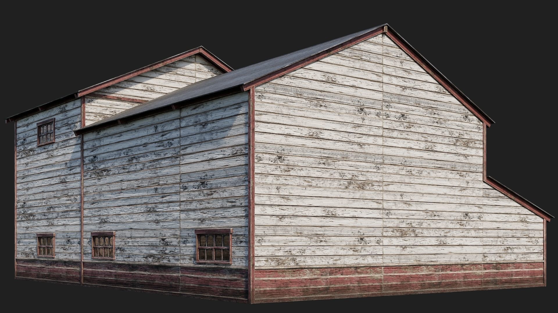 57-58-59-60 - Farm Buildings 4K PBR GameReady Low-poly 3D model_10