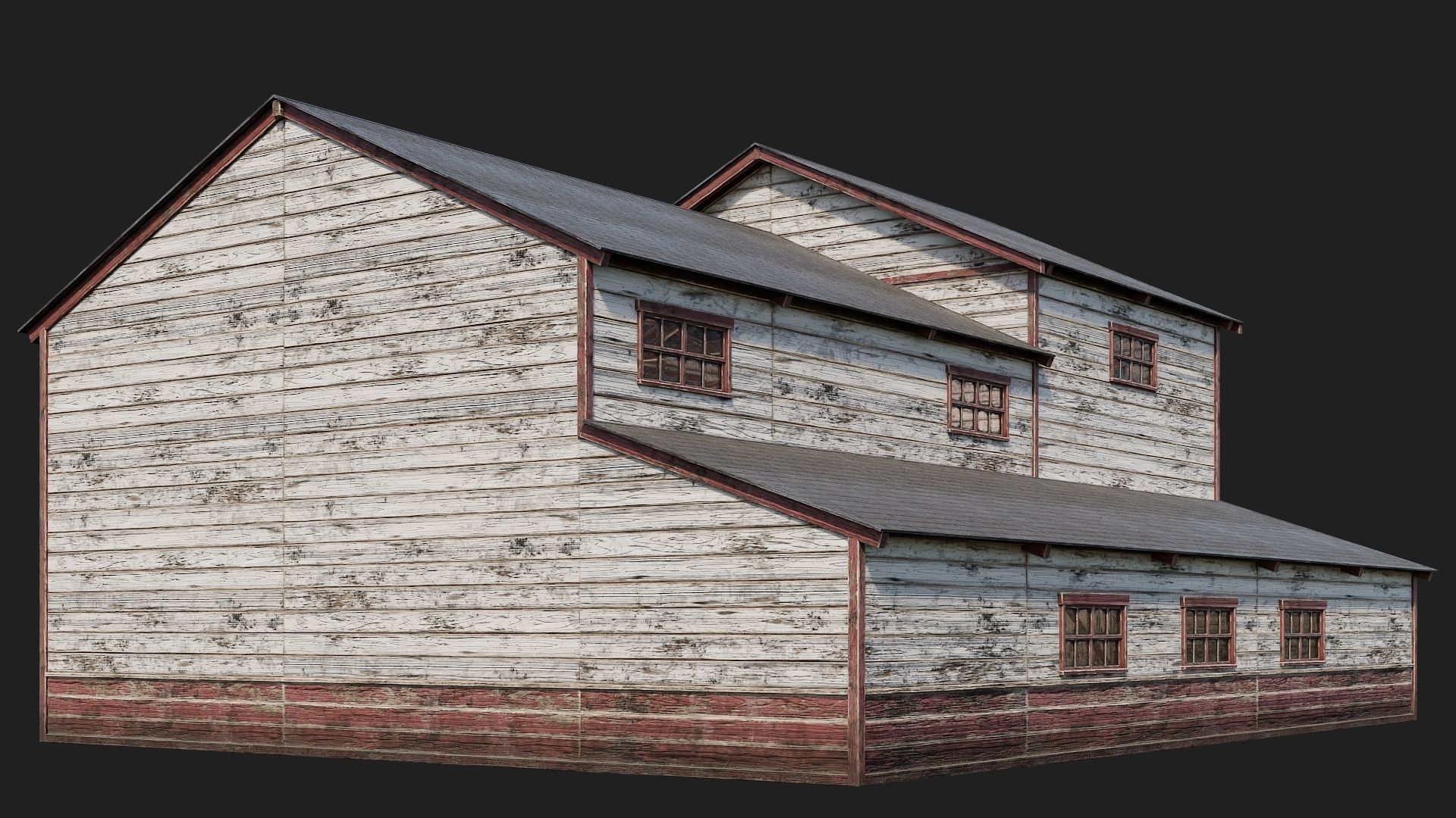 57-58-59-60 - Farm Buildings 4K PBR GameReady Low-poly 3D model_11