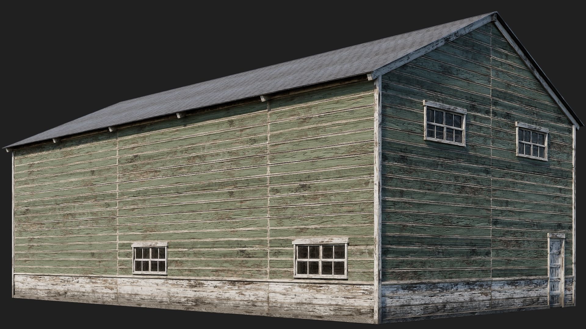 57-58-59-60 - Farm Buildings 4K PBR GameReady Low-poly 3D model_34