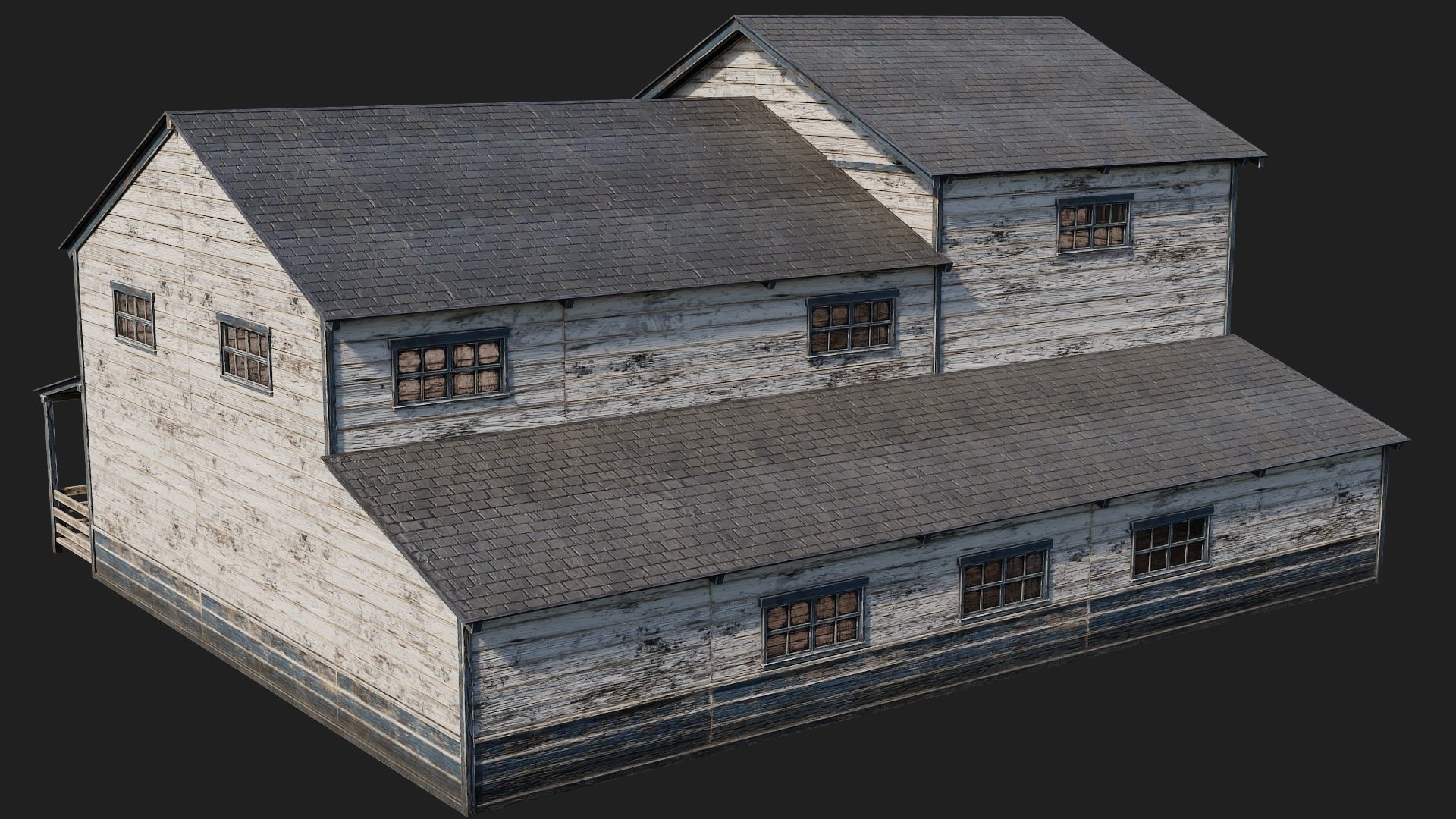 57-58-59-60 - Farm Buildings 4K PBR GameReady Low-poly 3D model_15