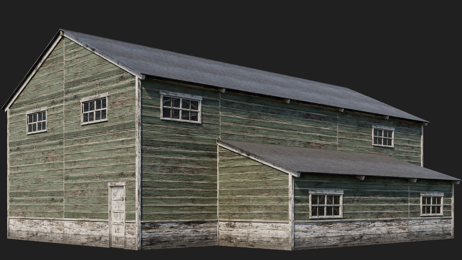 57-58-59-60 - Farm Buildings 4K PBR GameReady Low-poly 3D model_35