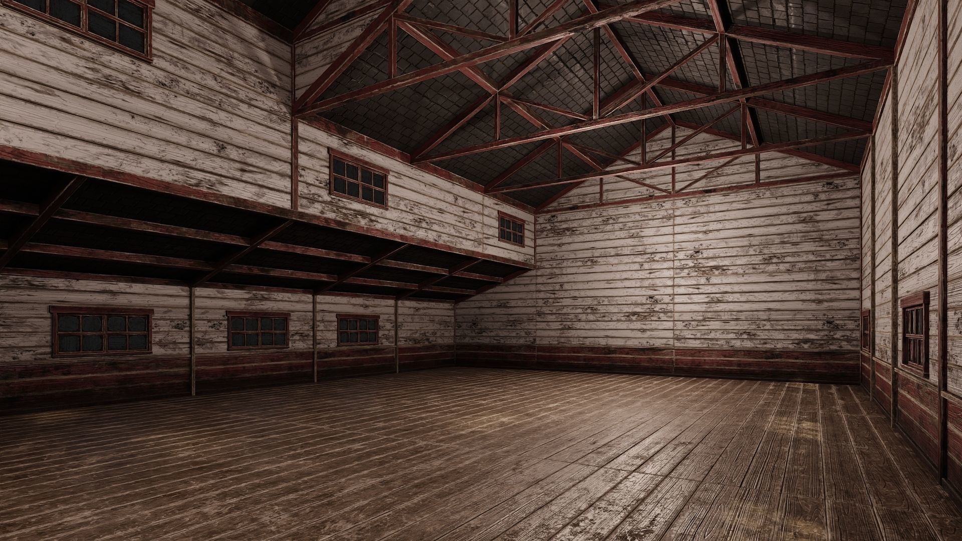 57-58-59-60 - Farm Buildings 4K PBR GameReady Low-poly 3D model_5
