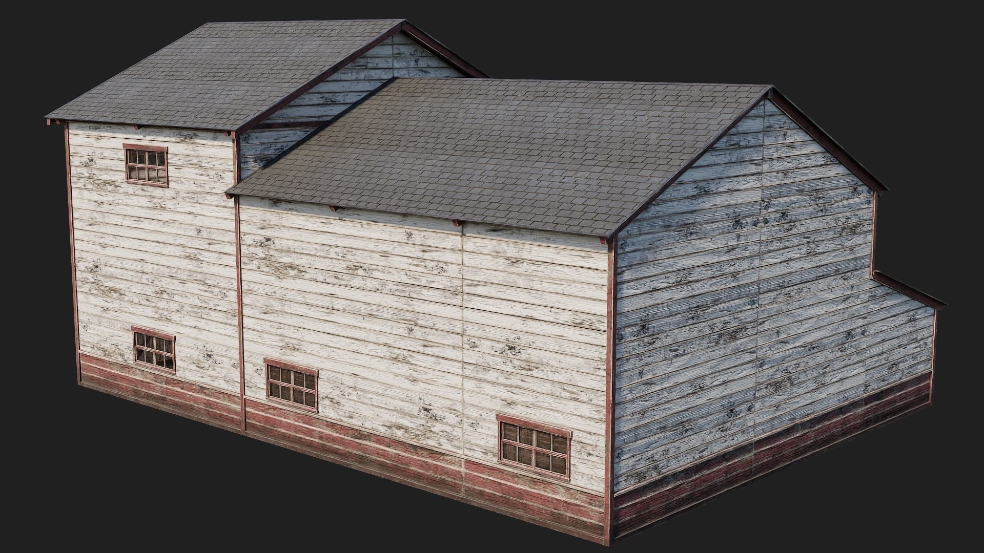 57-58-59-60 - Farm Buildings 4K PBR GameReady Low-poly 3D model_14