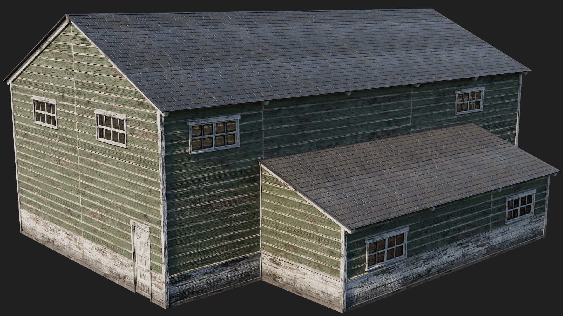 57-58-59-60 - Farm Buildings 4K PBR GameReady Low-poly 3D model_32