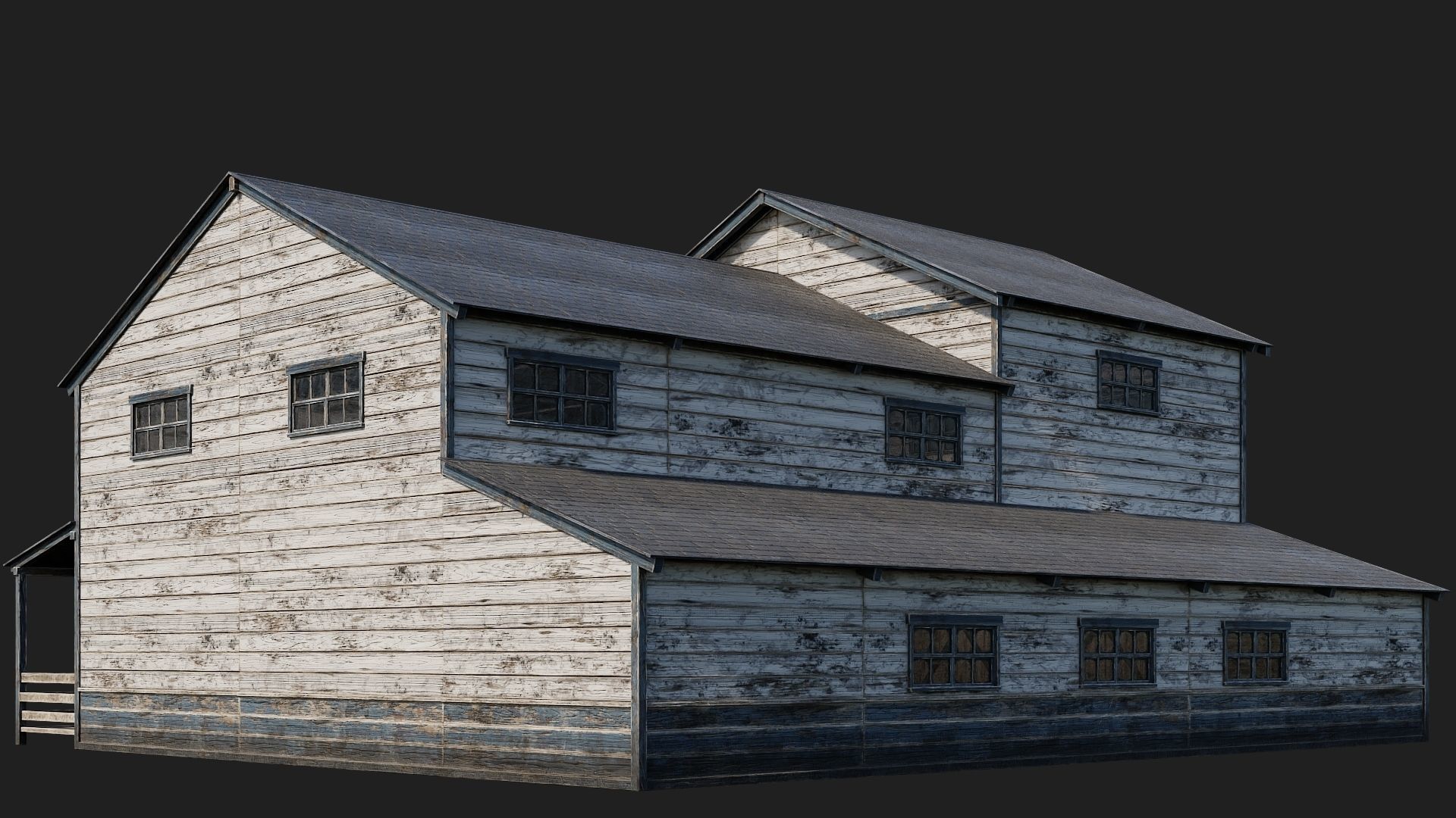 57-58-59-60 - Farm Buildings 4K PBR GameReady Low-poly 3D model_18