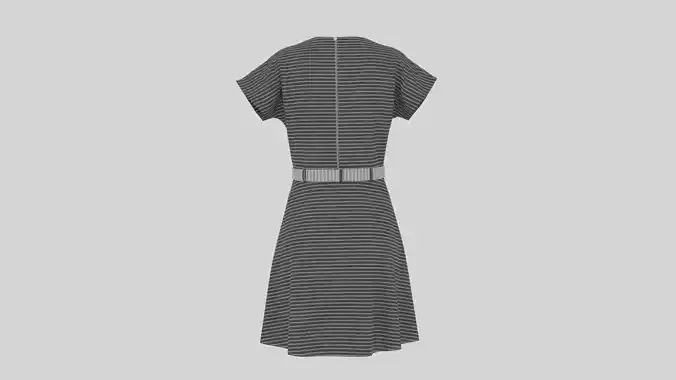 Mini 3D Dress Modern Fashion