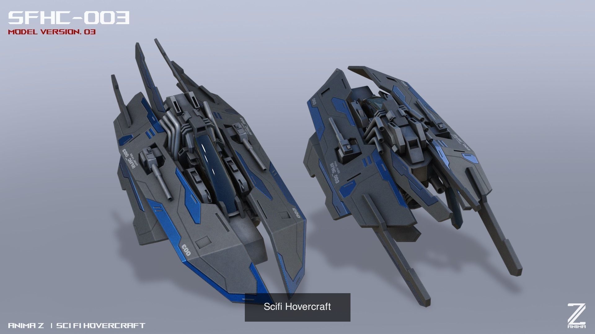 Scifi Hovercraft collection _3