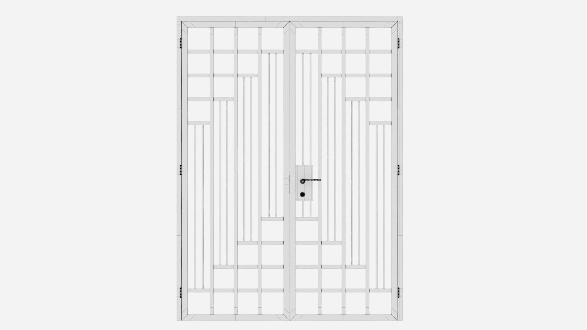 Aluminium door 31 3D model_5
