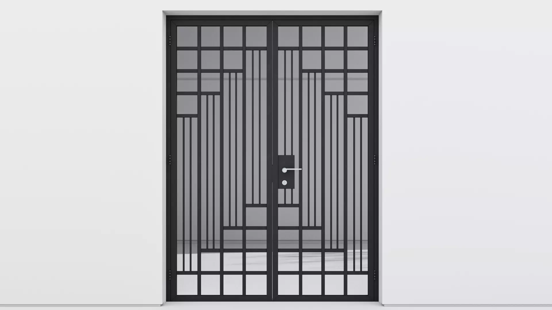 Aluminium door 31 3D model_0