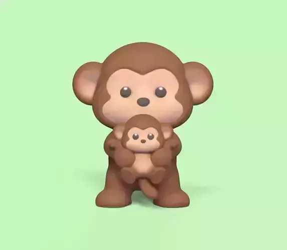 Monkey and Baby Monkey