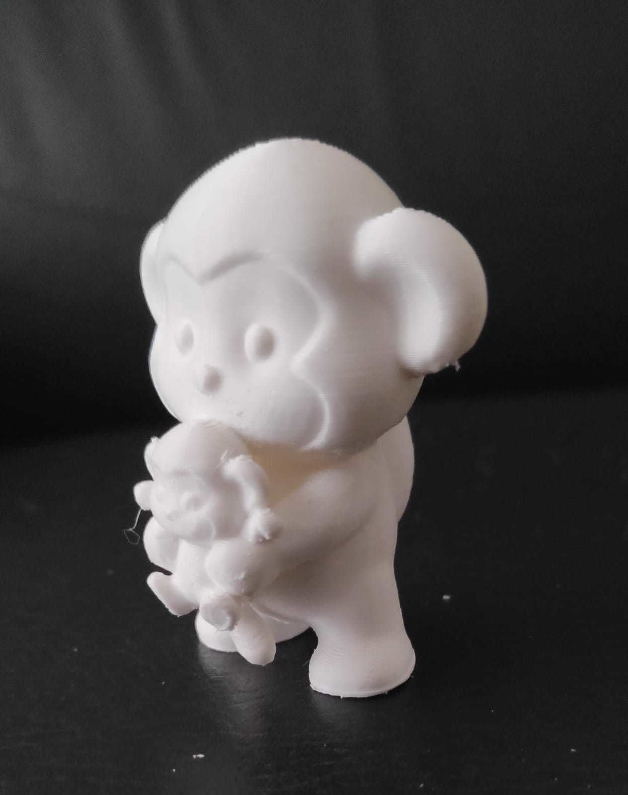 Monkey and Baby Monkey 3D print model_9