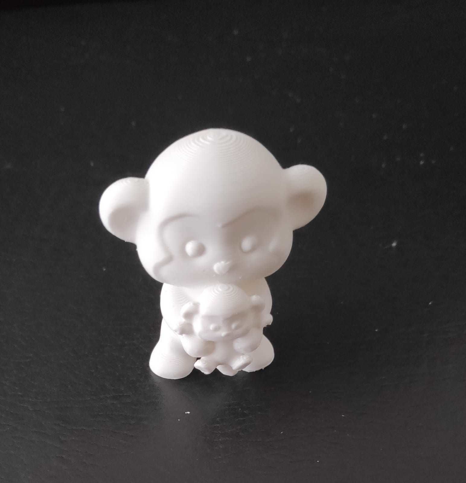 Monkey and Baby Monkey 3D print model_10
