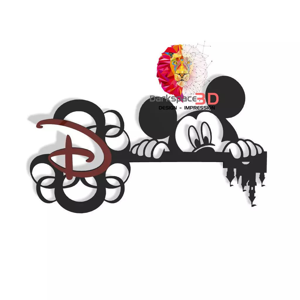 Disney Key Mickey 3D print model_0