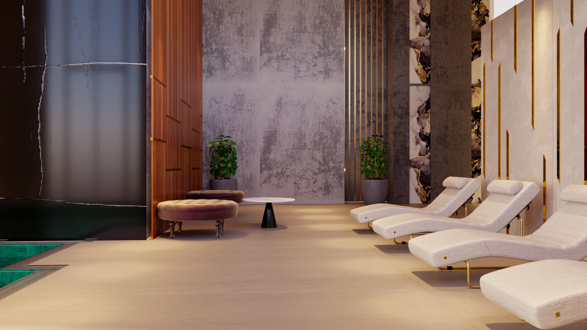 indoor swimming pool 3D model_1