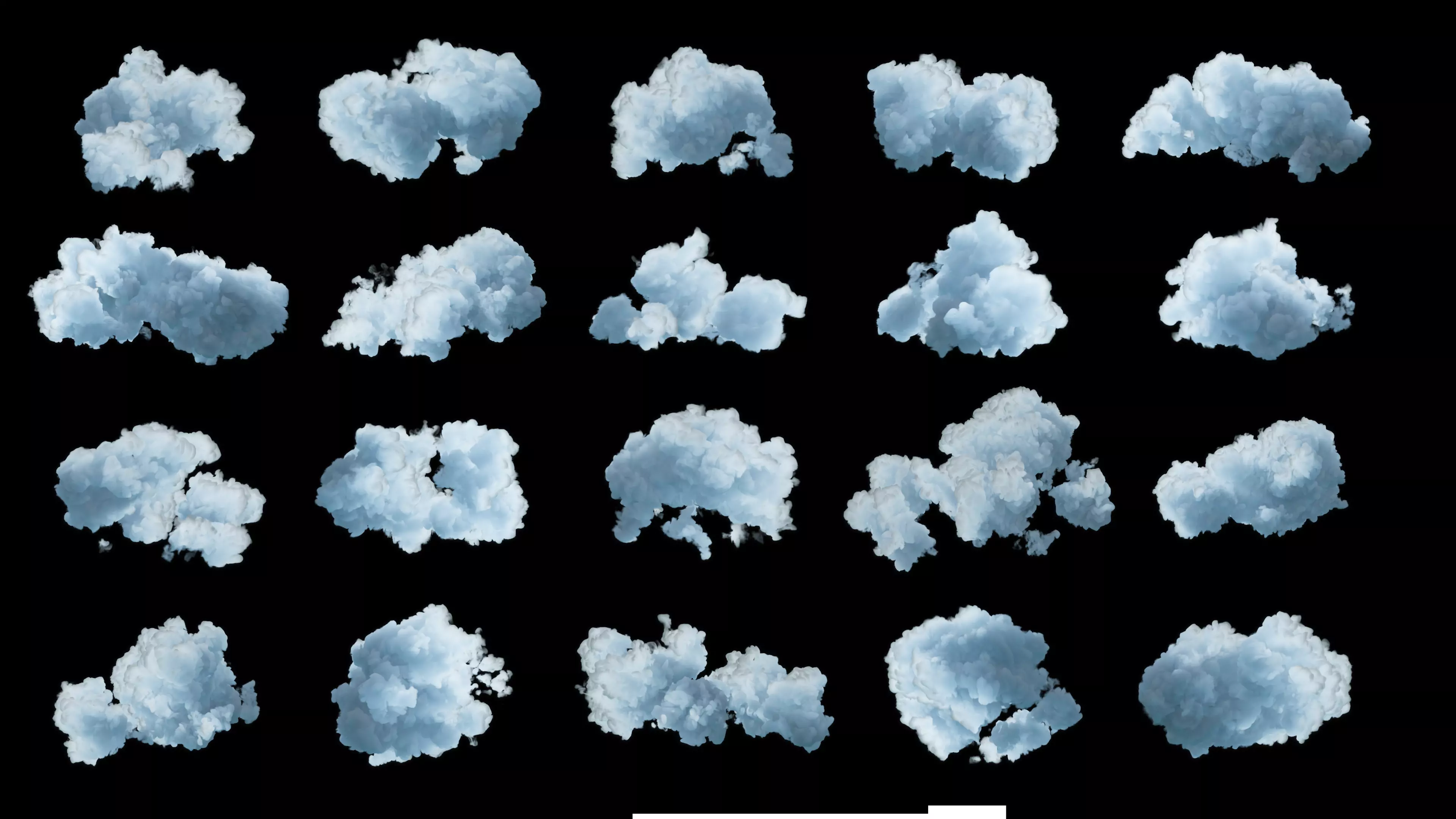 3D Volumetric Cloud Pack 3D model_0