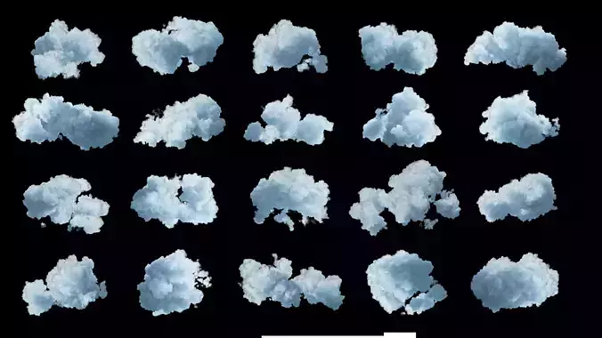 3D Volumetric Cloud Pack 3D model