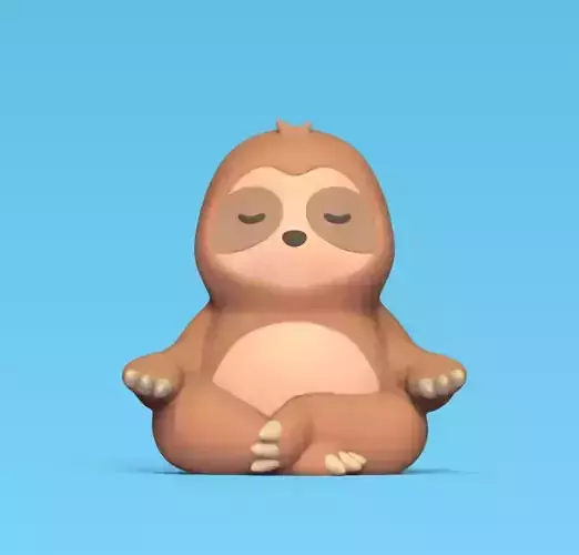 Sloth Yoga 3D print model
