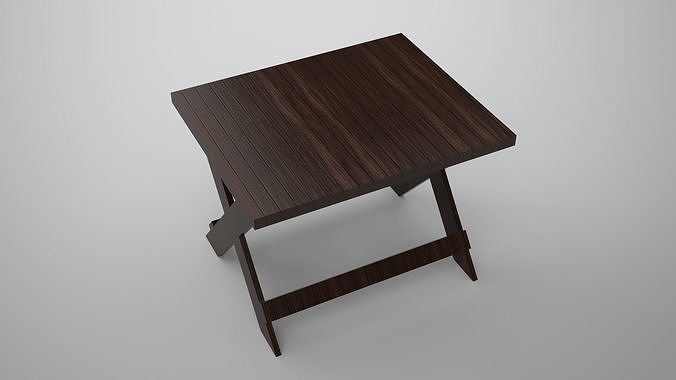 Table folding 3D model