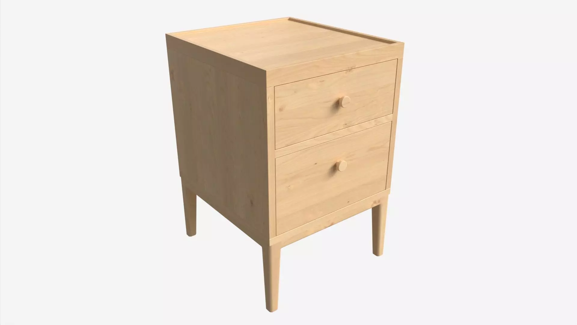 Bedside Cabinet 2-drawer Ercol Salina 3D model