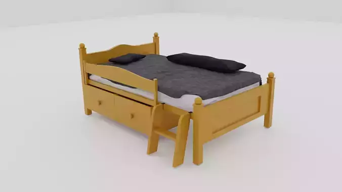 Bed and drawer