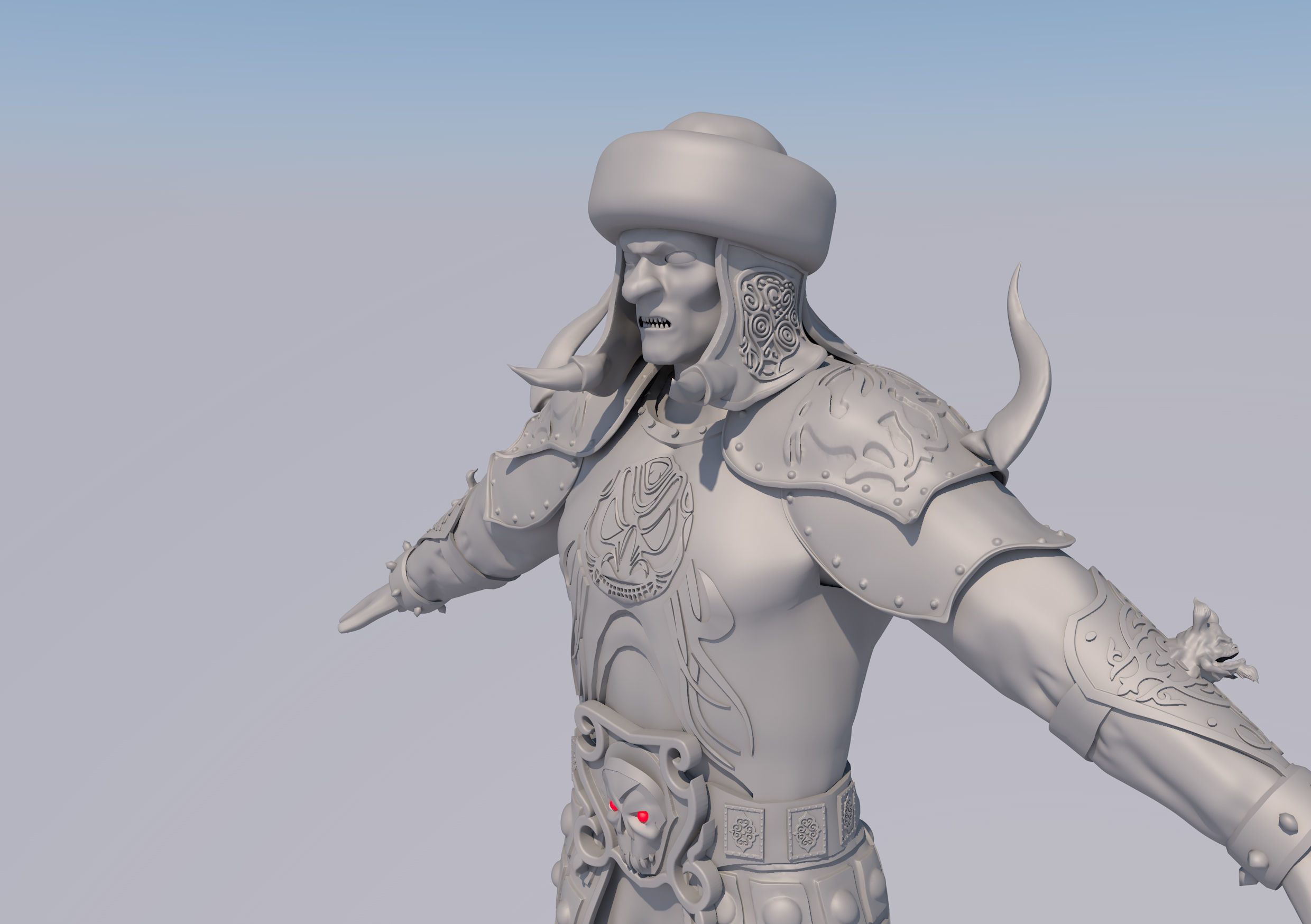 Evil khan 3D model_6