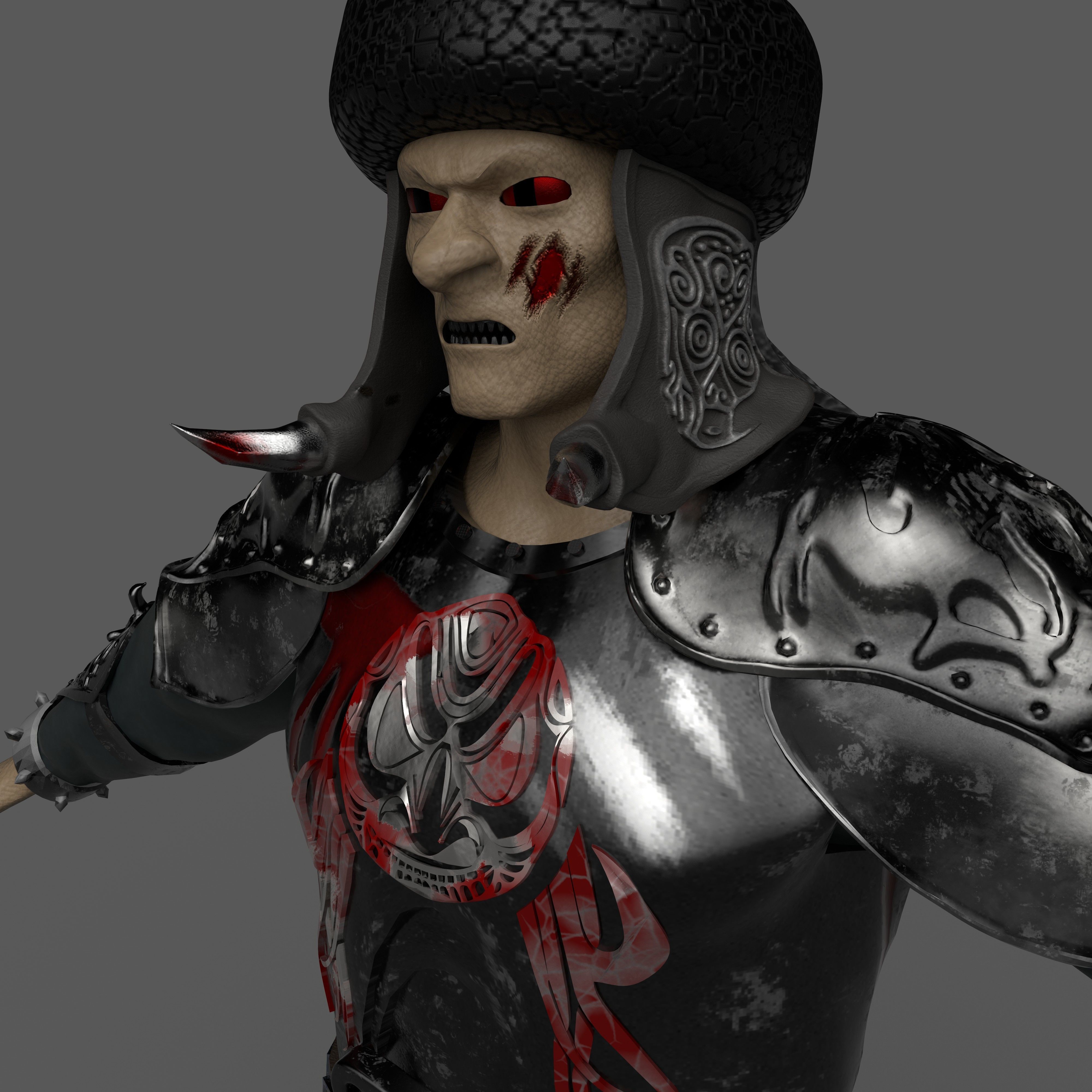 Evil khan 3D model_4