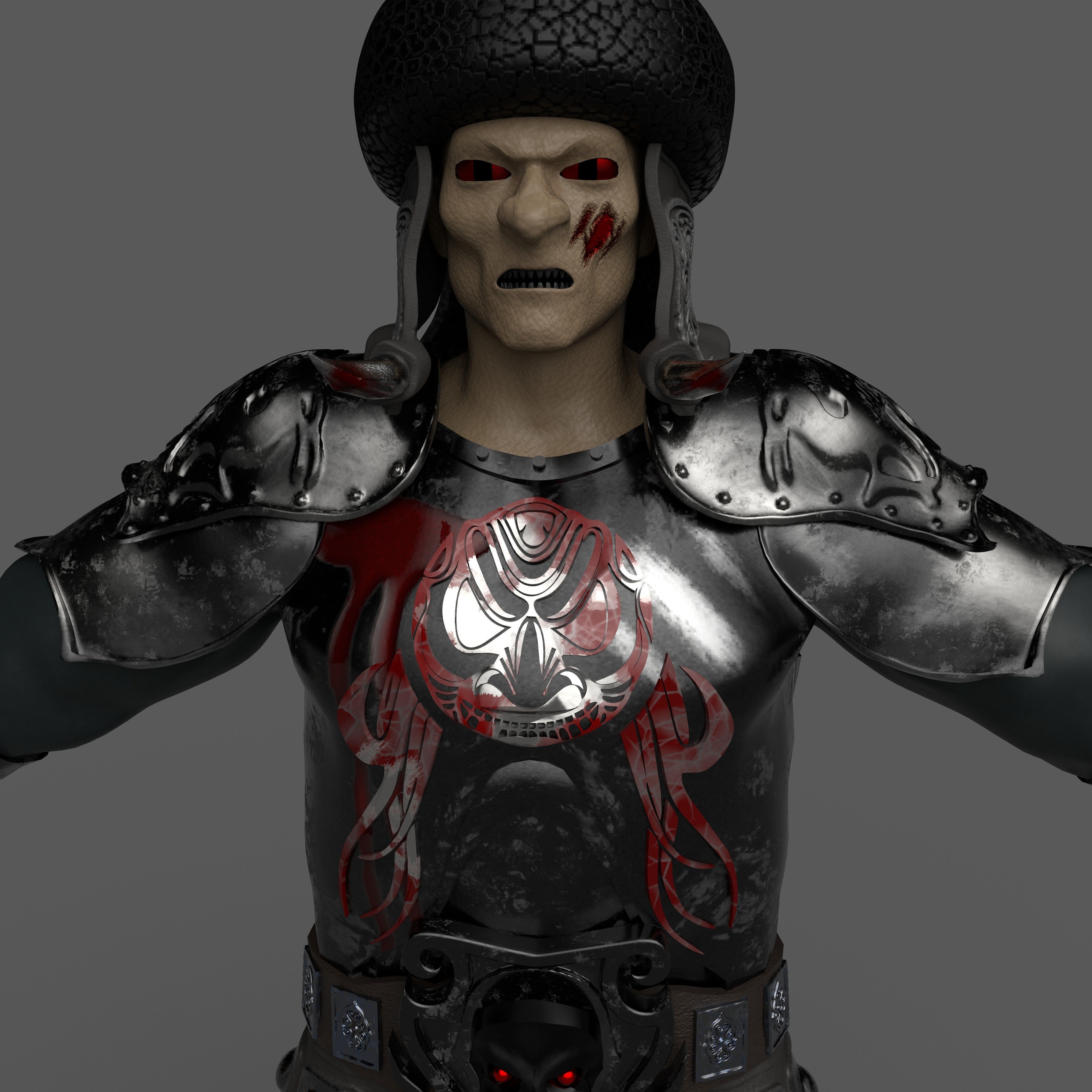 Evil khan 3D model_2