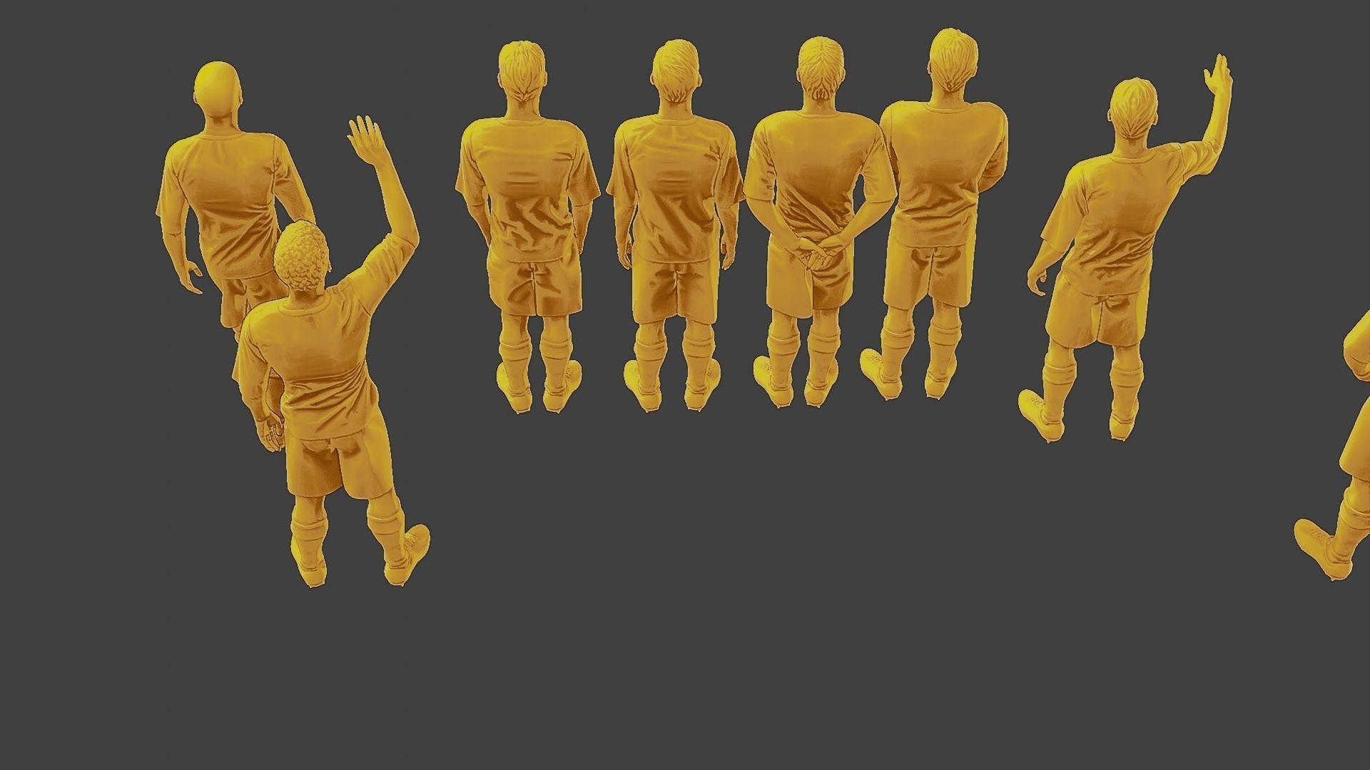 Soccer Players SP Pack 3 3D Model Collection_31