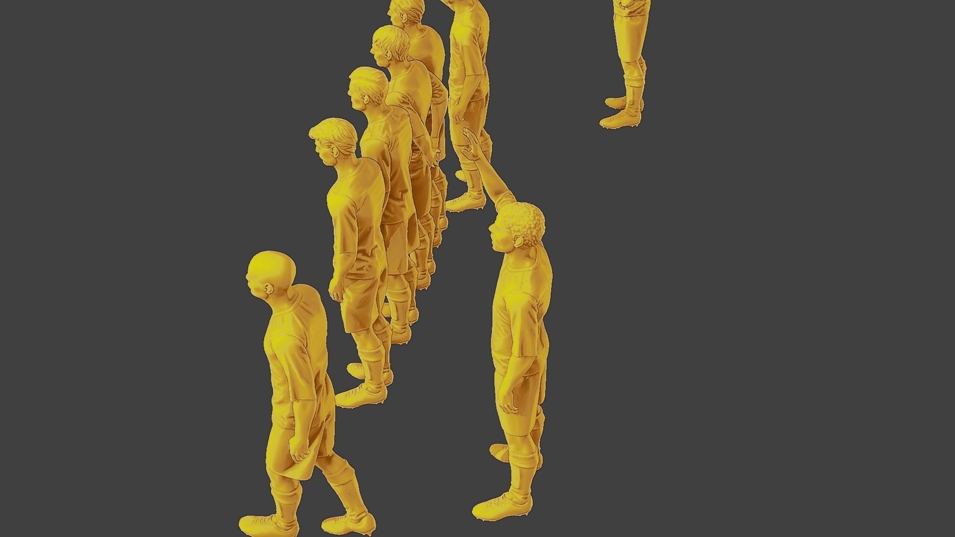 Soccer Players SP Pack 3 3D Model Collection_27