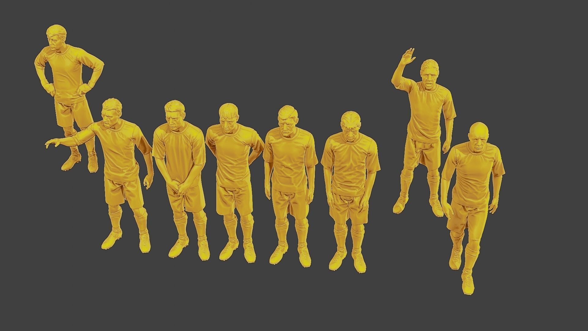 Soccer Players SP Pack 3 3D Model Collection_24