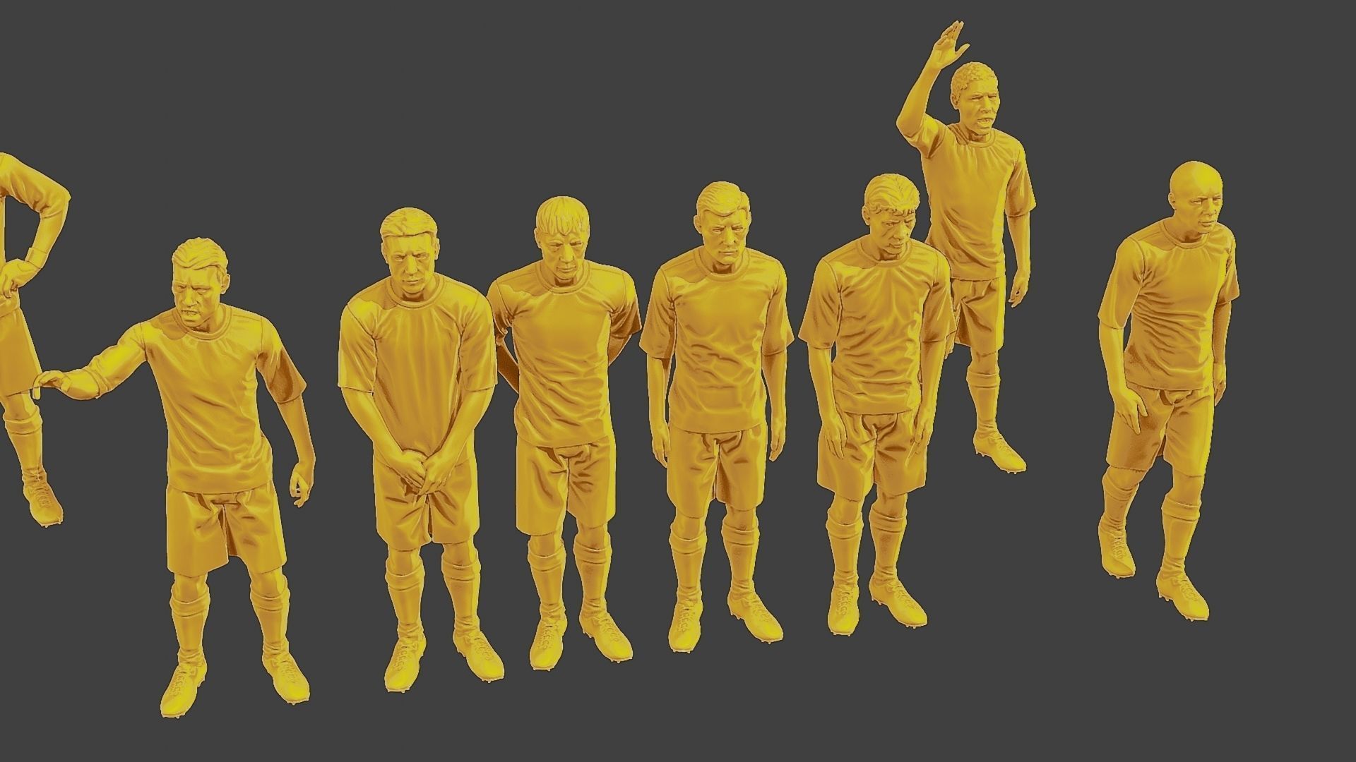 Soccer Players SP Pack 3 3D Model Collection_20