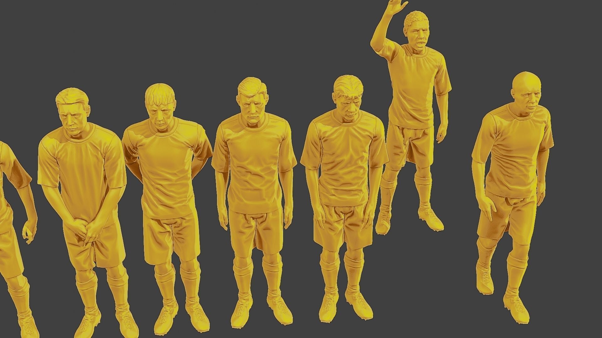 Soccer Players SP Pack 3 3D Model Collection_23