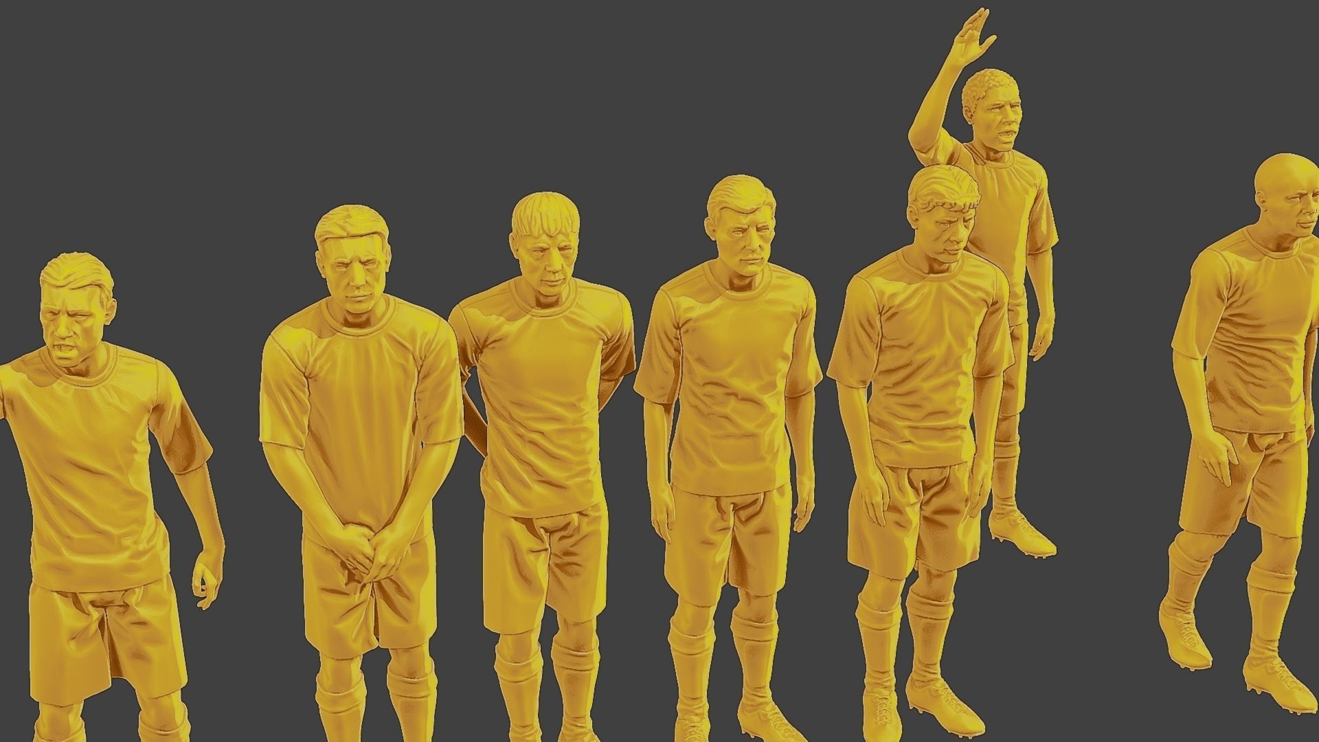 Soccer Players SP Pack 3 3D Model Collection_19